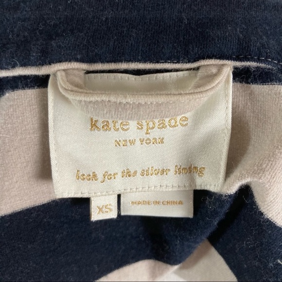 Kate Spade Step Out in Stripes Jacket Belted Short‎ Trench Coat Women's Sz XS - Picture 4 of 7